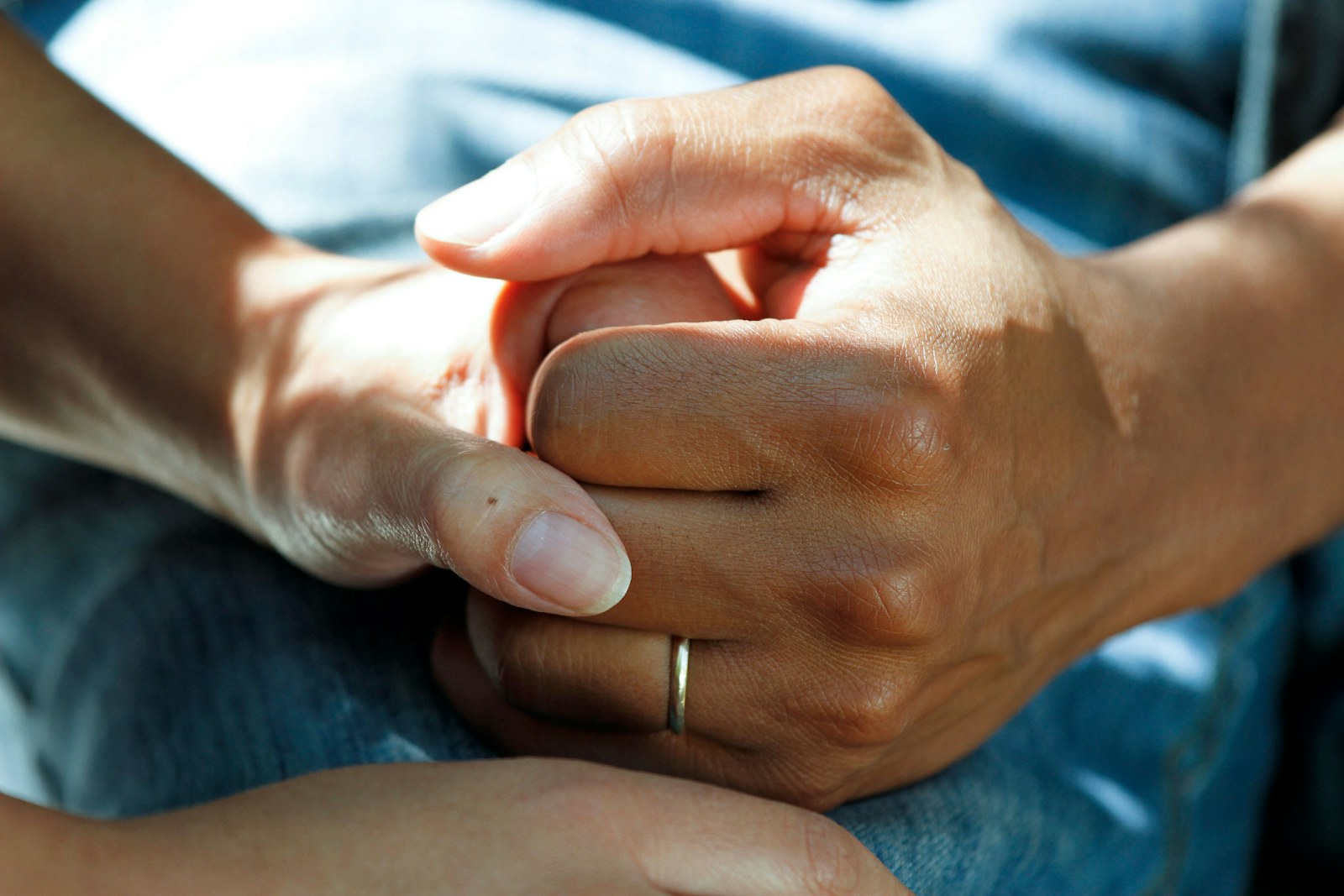 A supportive hand hold