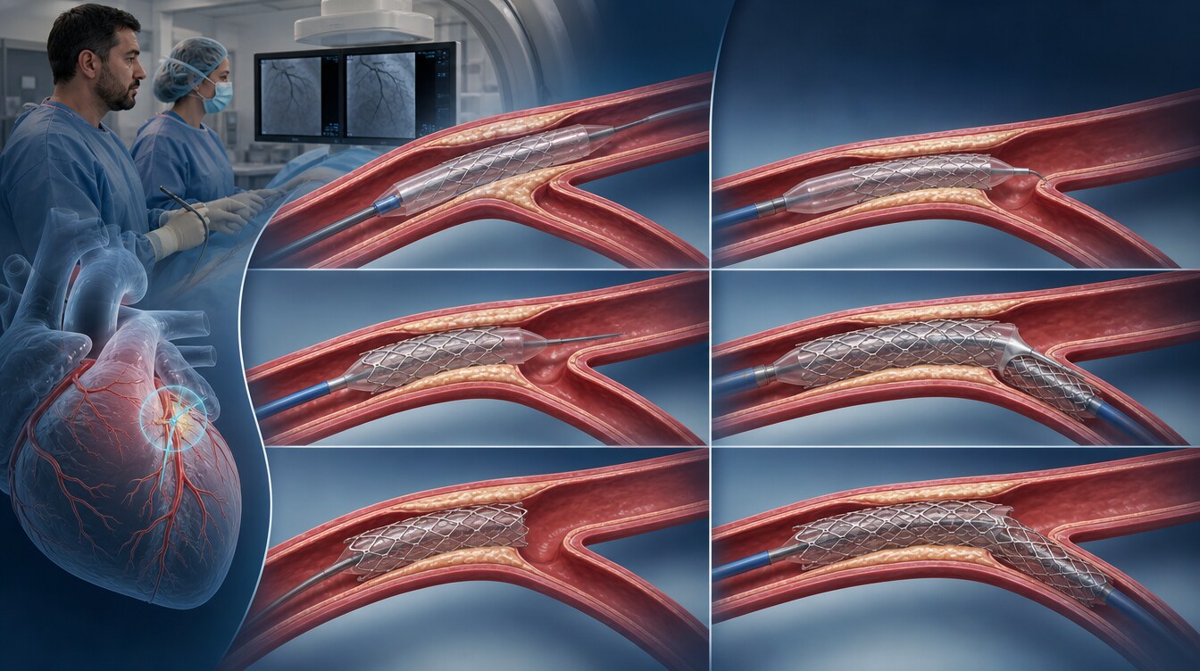 Distinction between a stepwise one-stent approach and planned two stents in selected complex anatomy
