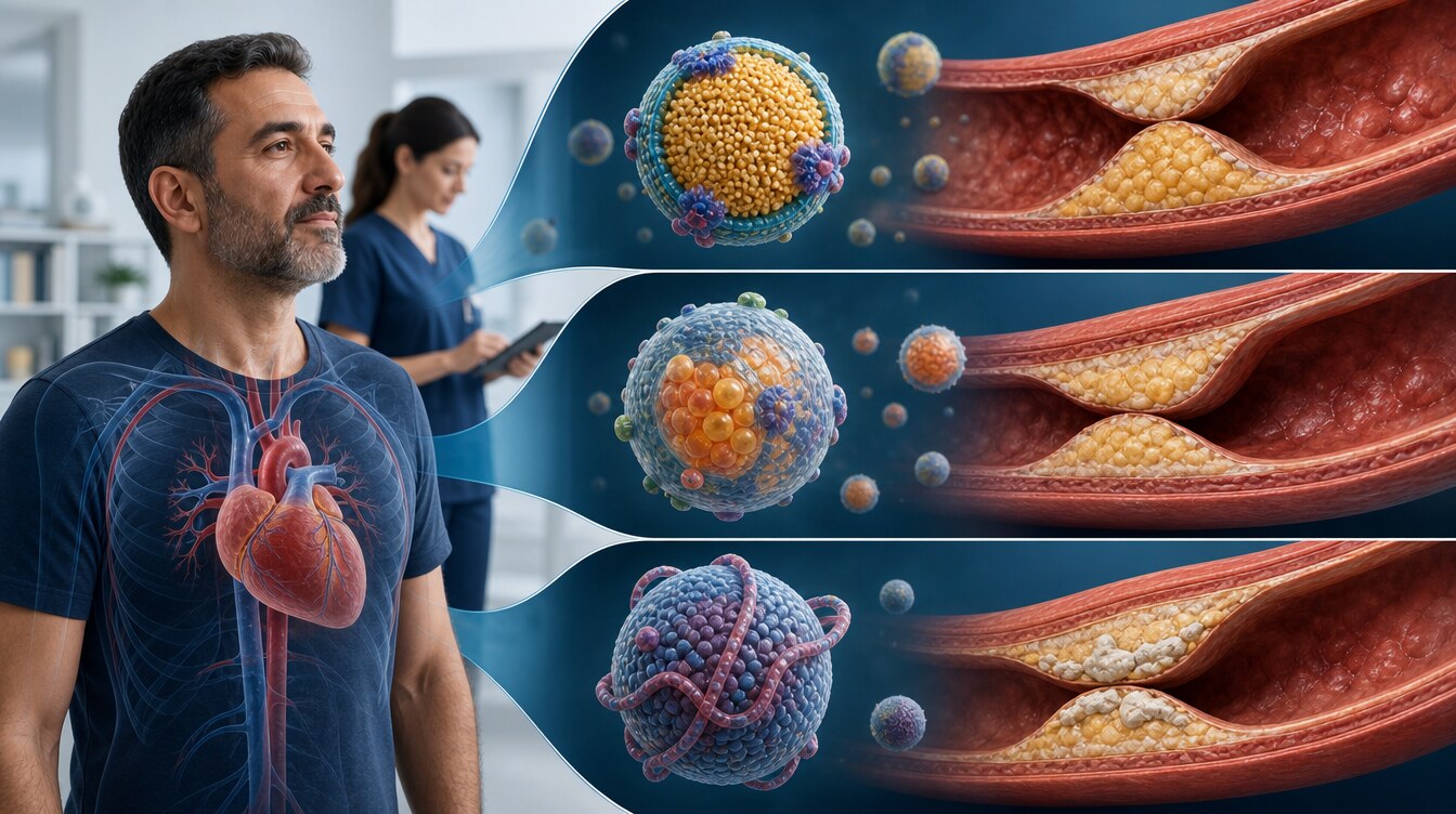 Schematic of the different effects of LDL, triglyceride-rich particles and Lp(a) on the artery wall