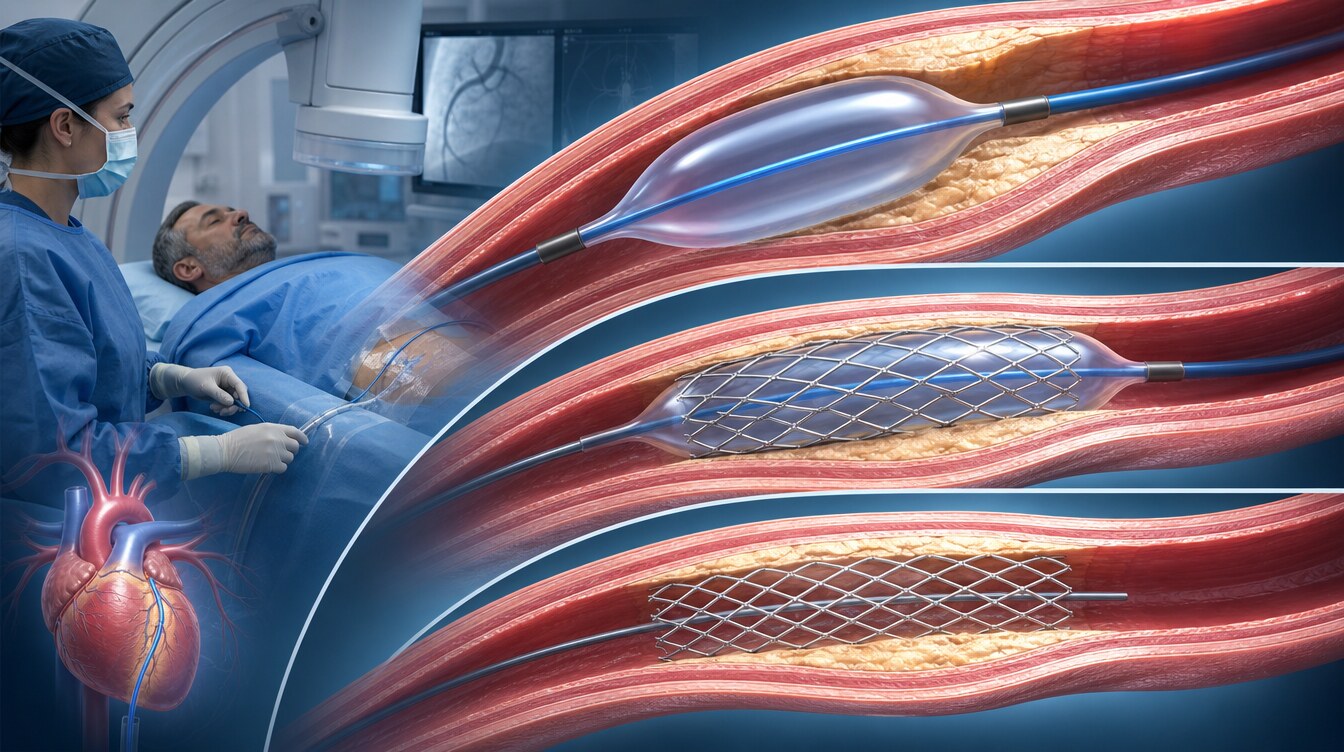 NC balonun stent öncesi hazırlık ve stent sonrası kontrollü genişletme aşamalarındaki kullanımı