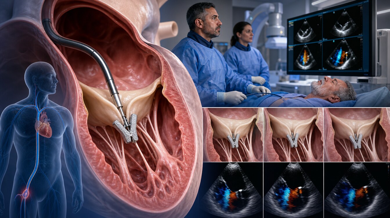 CLASP IID safety and follow-up timeline for PASCAL and MitraClip