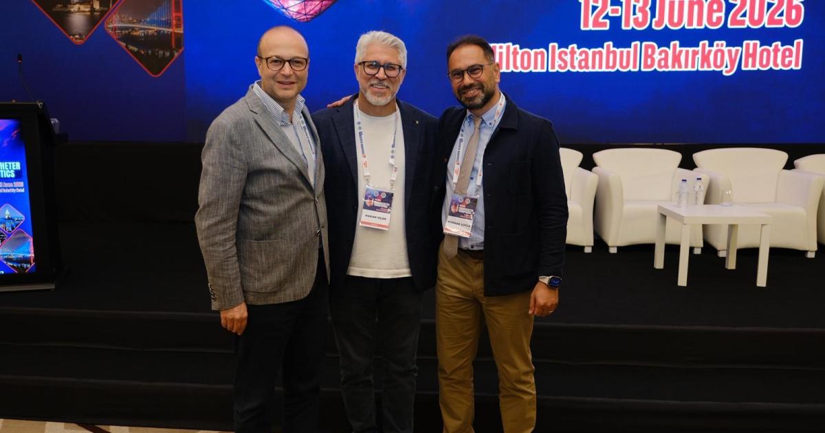 Prof. Dr. Hakan Uçar and colleagues on the ITT 2026 stage, Hilton Istanbul Bakirkoy