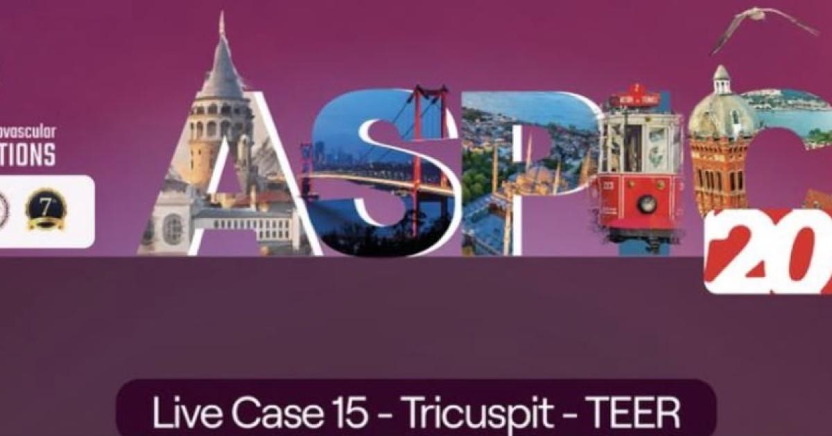 ASPIC 2025 live tricuspid TEER session screen